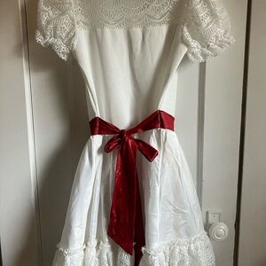 White & red dress for costume